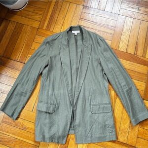 Philosophy Sage Green Linen Blazer
